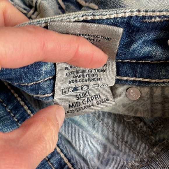 Silver Women’s Suki Mid Capri, size 28 - Picture 4 of 12